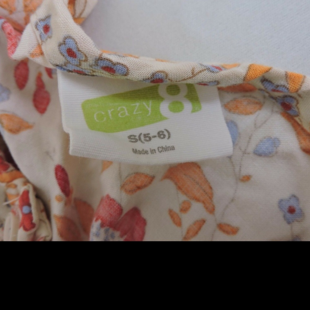 Crazy 8 Peasant Blouse size 5/6 - Picture 4 of 5